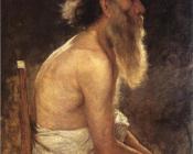 半身像人物的研究 - 约翰·奥蒂斯·亚当斯